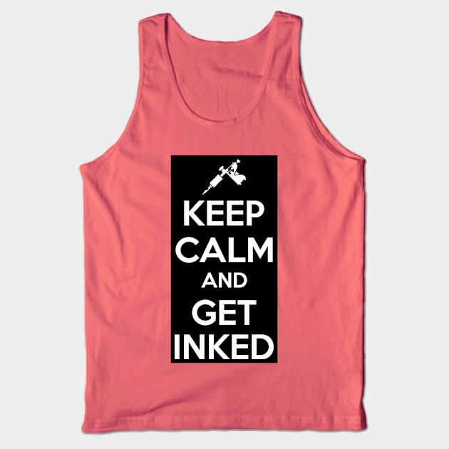 Keep calm and get inked (black) Tank Top by nektarinchen